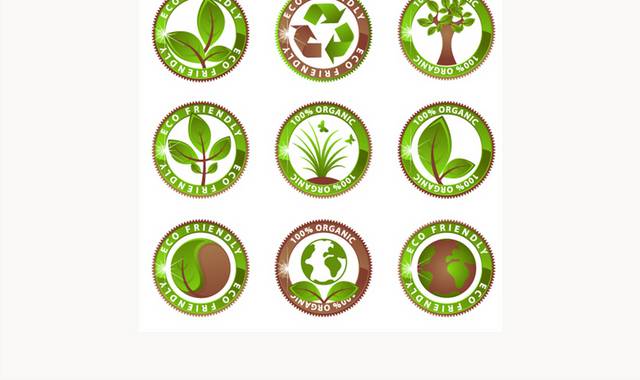 绿色环保图标logo素材