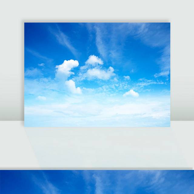 矢量蓝天白云图片