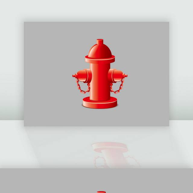 卡通消防栓设计素材
