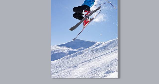 滑雪运动素材