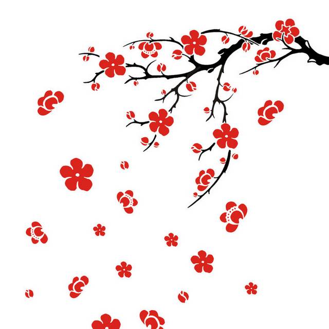 中国风梅花背景