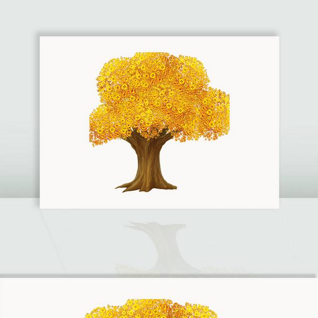 金色发财树图片