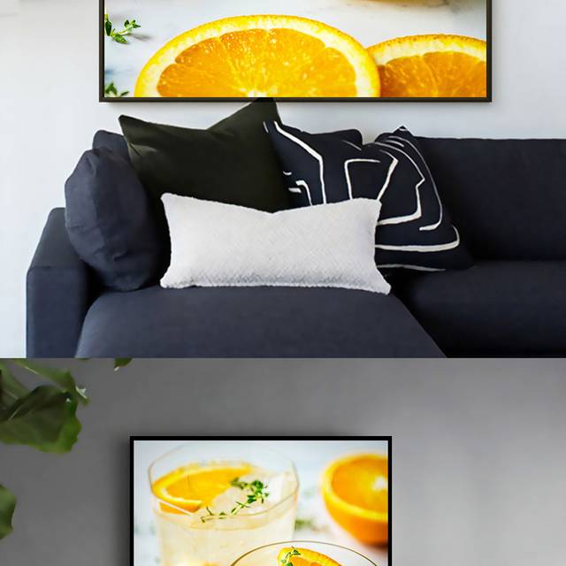 柠檬果汁水果小清新装饰画