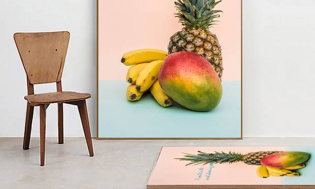 芒果香蕉菠萝水果风装饰画