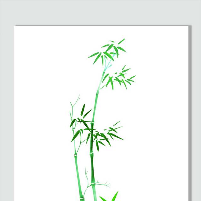 绿色竹子免扣元素