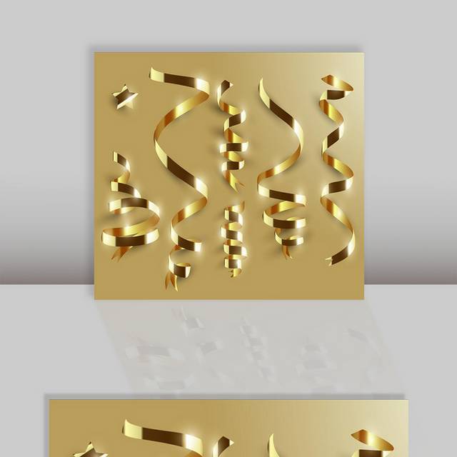 金色丝带
