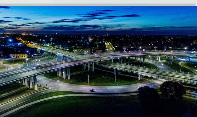 夜景立交桥道路图片