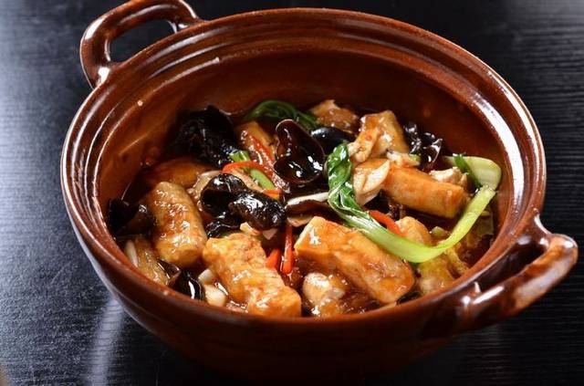 砂锅豆腐煲美食图片