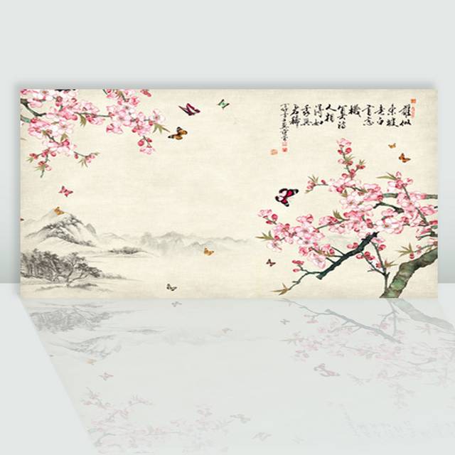 梅花萬杂墨 山水梅花水墨国画_图品汇