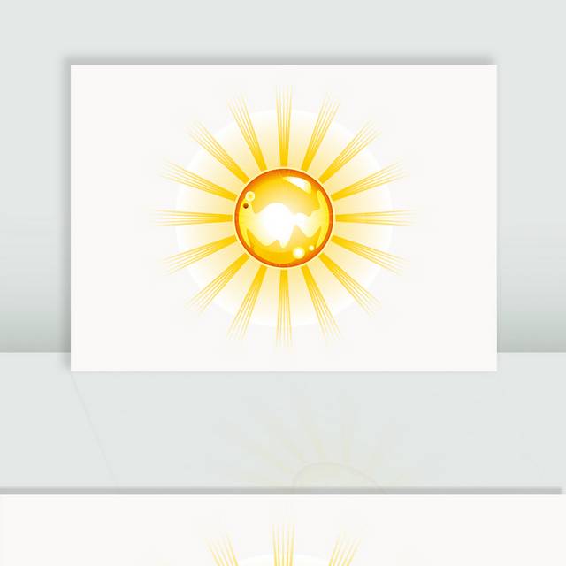 矢量太阳光线