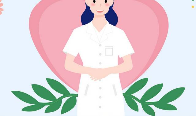 国际护士节卡通手绘图