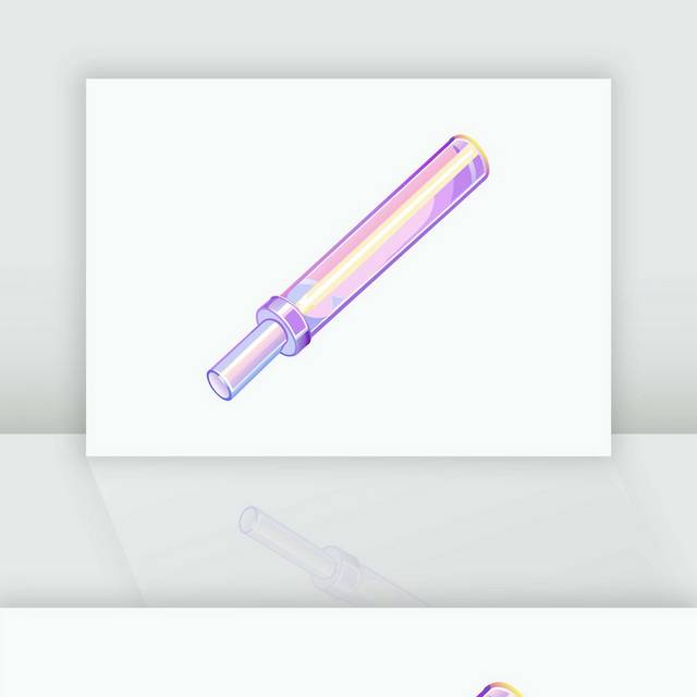 直播间荧光棒礼物元素插画