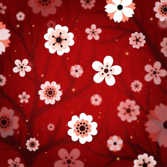 矢量梅花