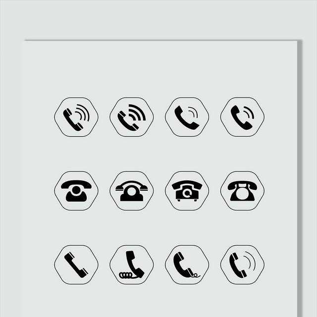电话座机客服热线售前售后icon图标