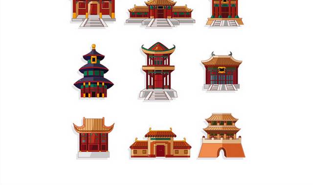 中式建筑素材合集下载