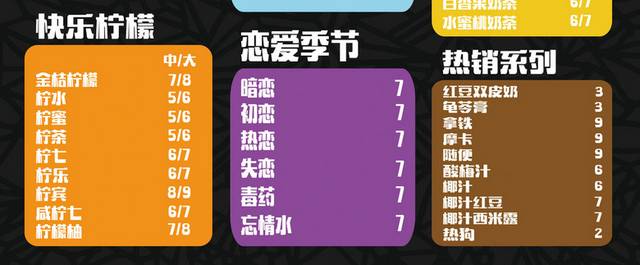 菜单菜谱素材