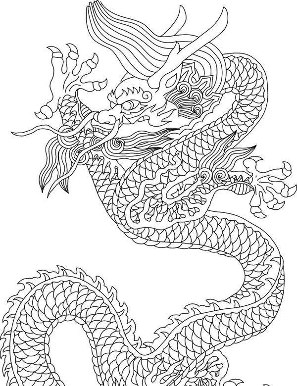 中国龙背景图案