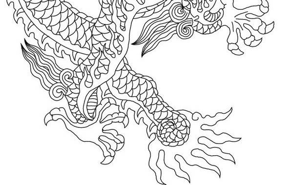 中国龙背景图案