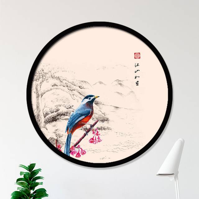 古典中式花鸟工笔画挂画