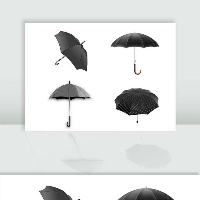 黑色雨伞