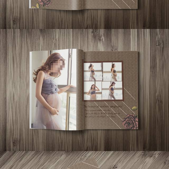 孕妇写真相册模板