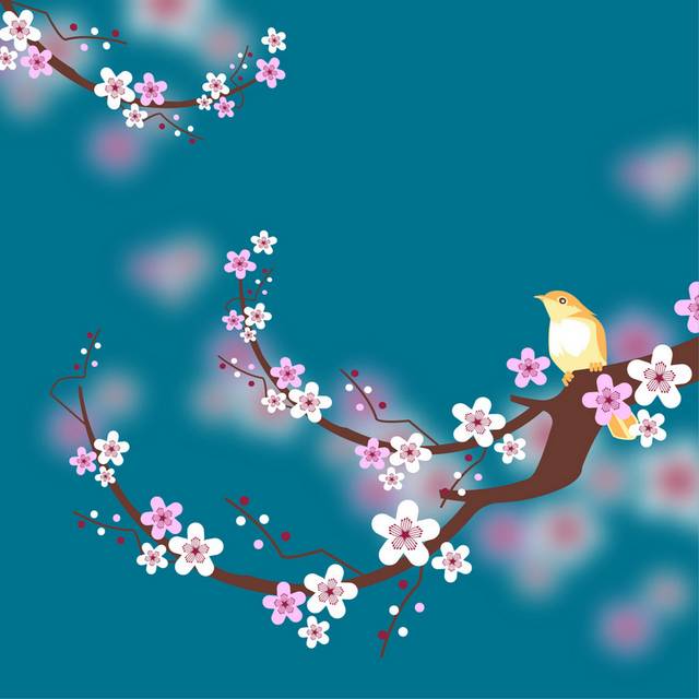 矢量樱花