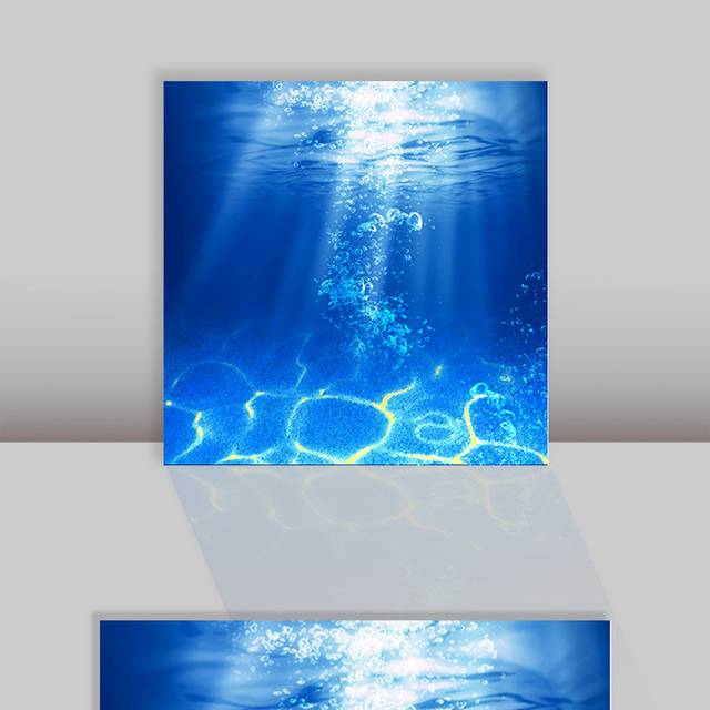 蓝色海洋海水大海背景
