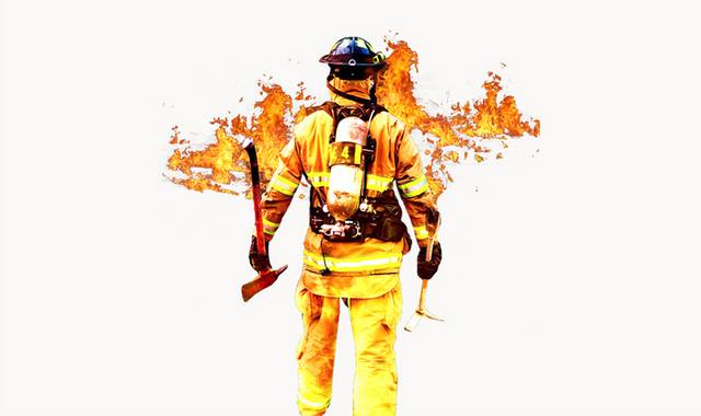 英雄人物消防人员图片