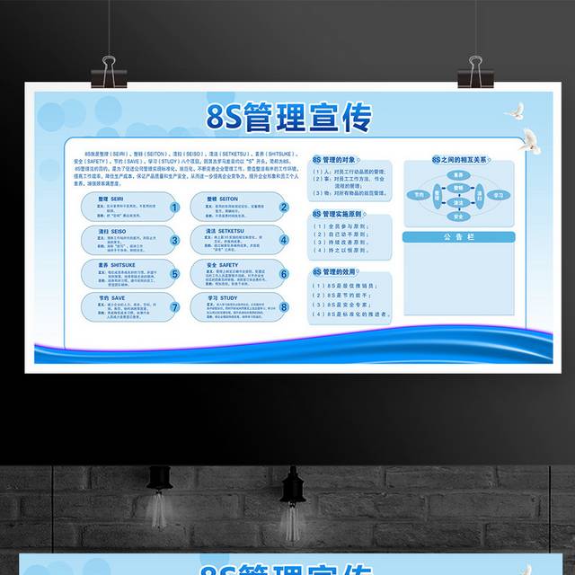企业文化展板-8S管理体系