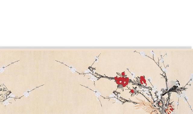 古典中式工笔画花鸟图