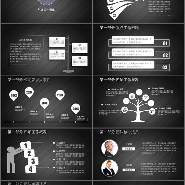 简约大气工作汇报年终总结PPT模板