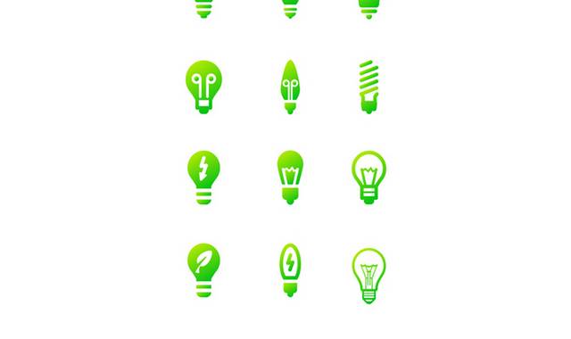 节能灯泡绿色环保免抠元素
