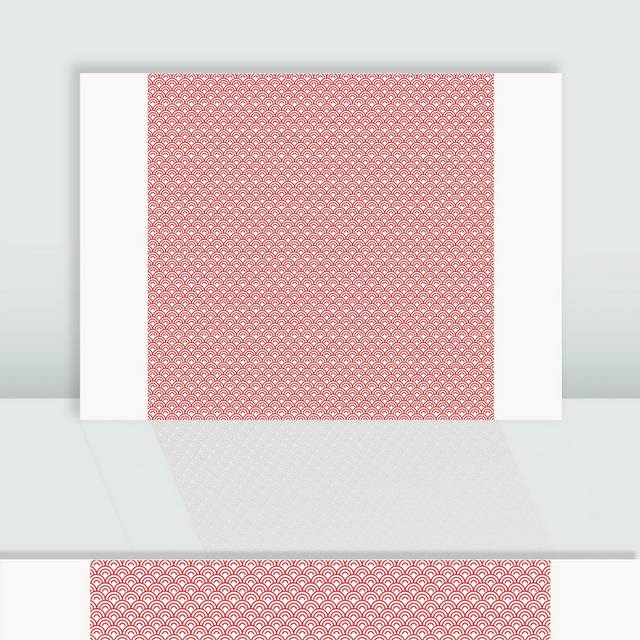 红色中式底纹花纹