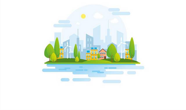 绿色文明城市生活环保素材