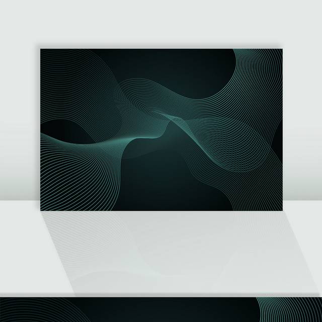 矢量墨绿色深绿色科技背景