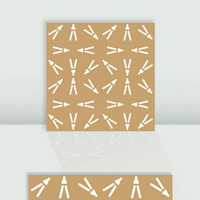 矢量白色简约图案