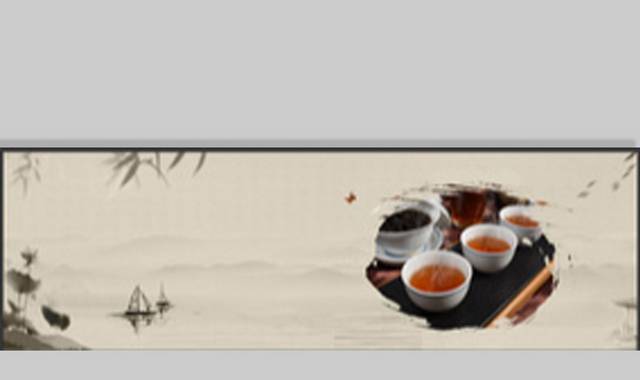 中国风茶水banner背景