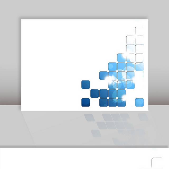 蓝白方块科技背景素材