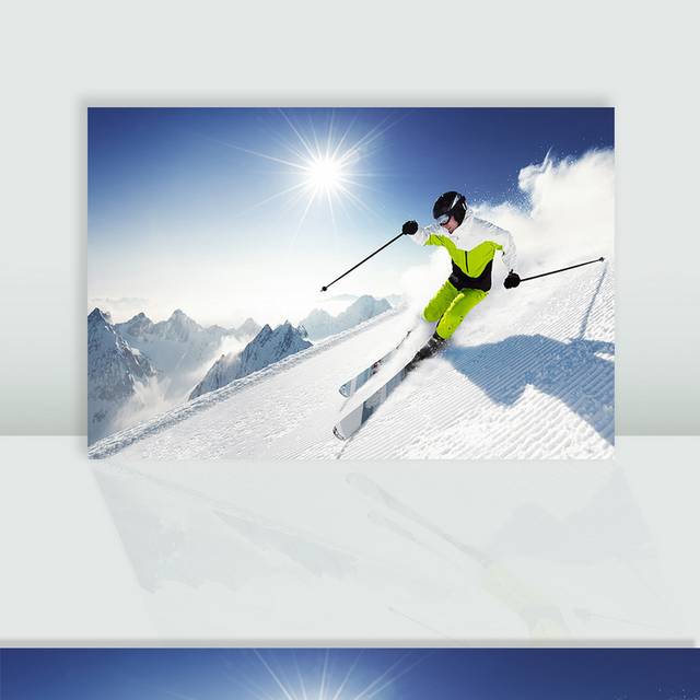 滑雪人物素材
