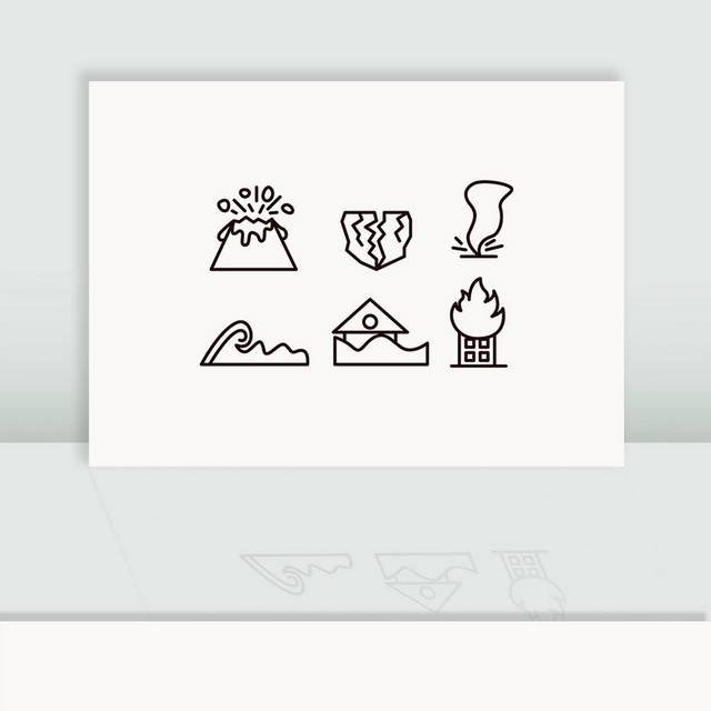 自然灾害图标