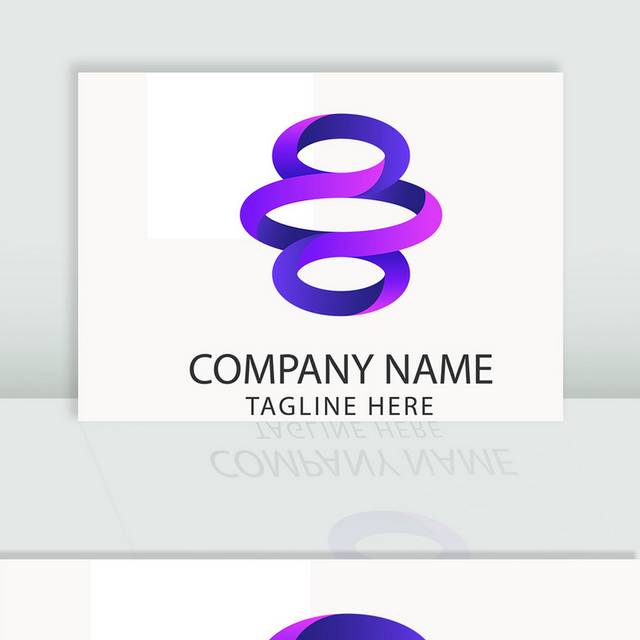 矢量紫色炫丽logo