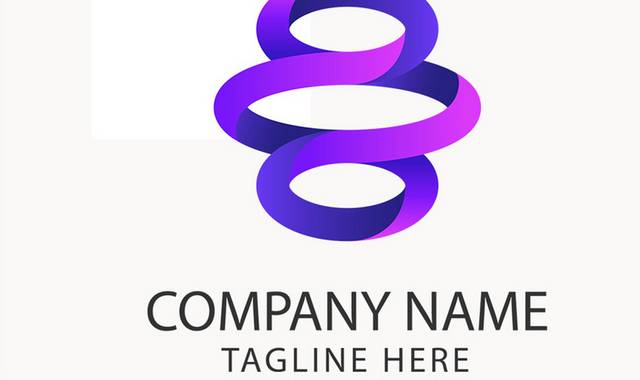 矢量紫色炫丽logo