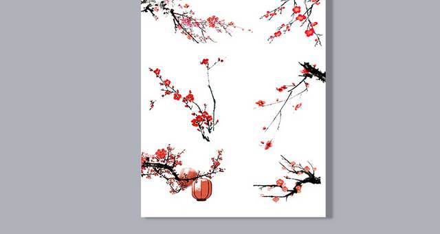 梅花免扣素材