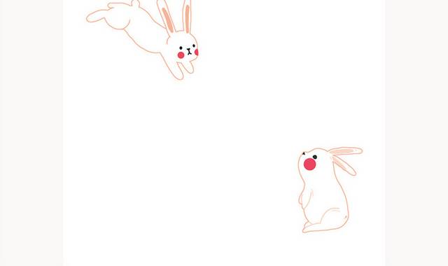 卡通小白兔