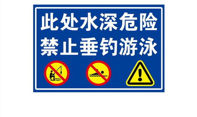 禁止垂钓游泳安全标识牌警示牌
