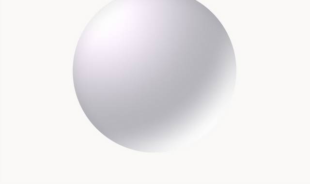 白色圆形球体