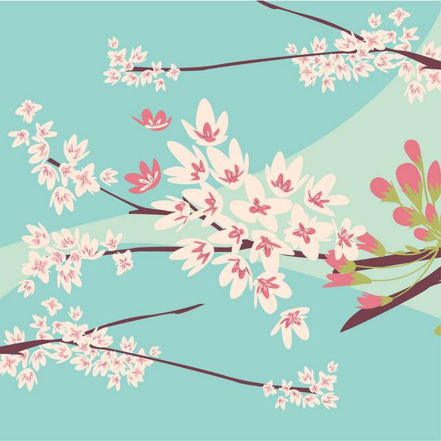 矢量樱花