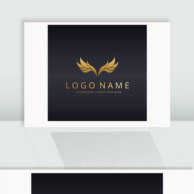金色翅膀logo