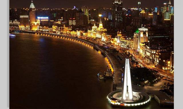 上海城市夜景素材
