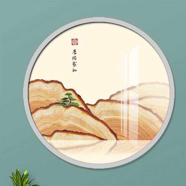中式山水装饰画模板